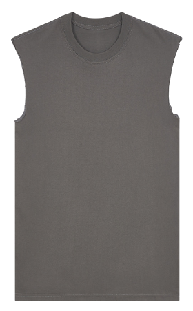 Raw Edge in Organic Gray