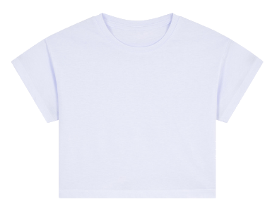 Crop Top in Lucent White