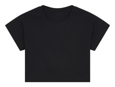 Crop Top in Black Beauty