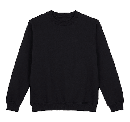 Sweatshirt in Black Beauty